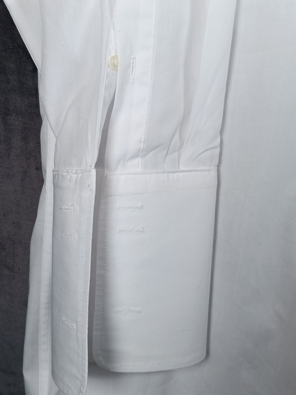 Men's White Pleated Front Tuxedo Dress Shirt - Picture 2 of 14